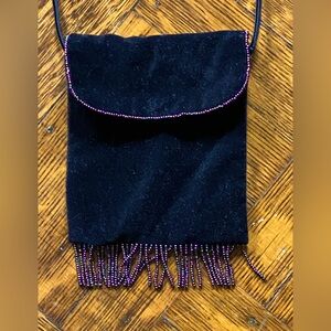 Pretty Velveteen with Iridescent Beading Bag